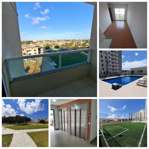 Condomínio Solar das Dunas 2/4 + Garagem - 42.38m² + Armários + Vista livre