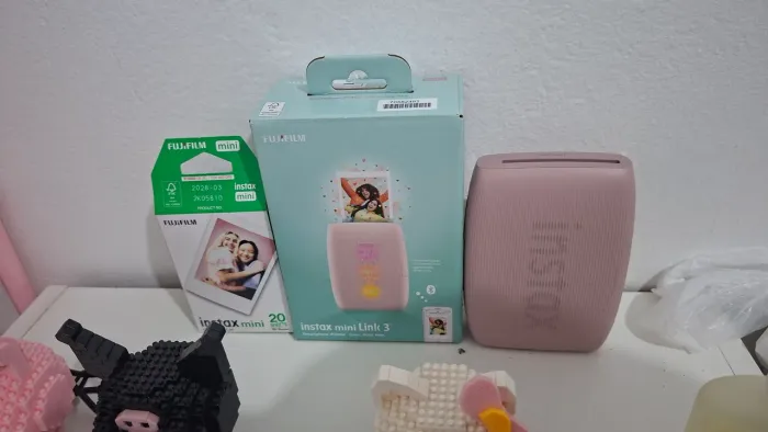 Instax Mini Link rosa com 10 filmes fujifilm