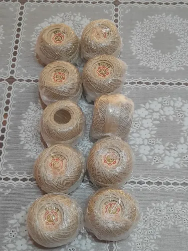 linha mercer crochet nº 20 - 10 novelos b. antigo