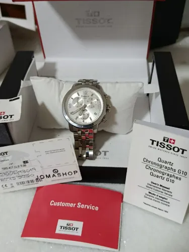 Tissot Chronograph Quartz G10 Original Safira 41mm Full Set