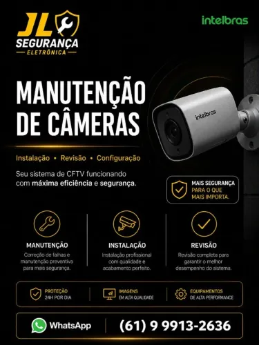 Manutenção e instalação de câmeras Sobradinho DF