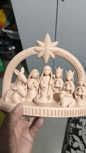 Presépio feito em impressão 3D