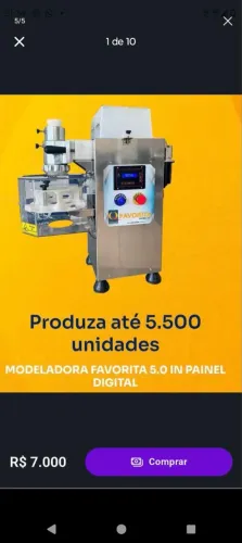 Máquina de fazer salgado