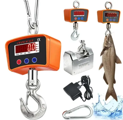 Balança Digital De Gancho 1000kg Portátil Pesca Guindaste