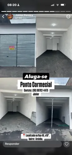 Alugo ponto comercial na areinha PERFEITO