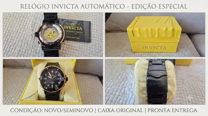 Relogio Invicta Pro Diver Automático Semi Novo impecável
