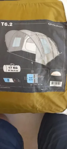 Barraca QUECHUA T6.2 usada 3x apenas, estado de niva