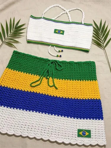 Conjunto crochê 