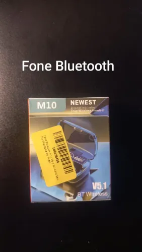 Fone Bluetooth M10 TWS V5.1 com Estojo