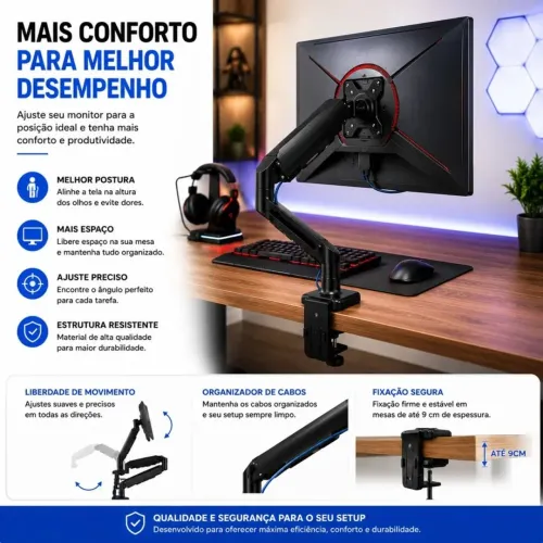 Suporte de Mesa para Monitor
