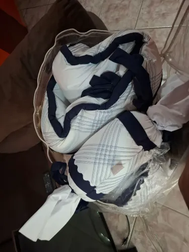 Kit Berço Monarchy Marinho  9 peças 