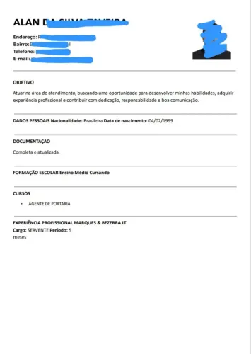 Precisa de um currículo organizado e bem estruturado para conseguir sua vaga?