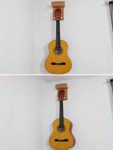 Violão com suporte