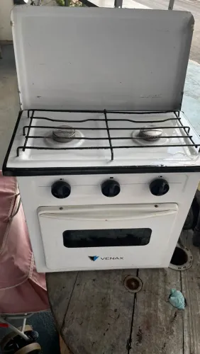 Fogão 2 Bocas com Forno Venax Gemini (Tampa de Metal)