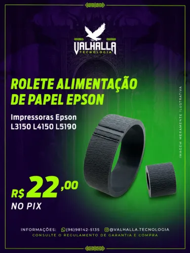 Rolete de Alimentação de Papel Impressora Epson