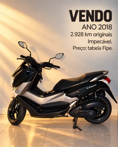 Yamaha NMAX 2018 | 2.928 km | ABS | Segundo dono | Estado excepcional