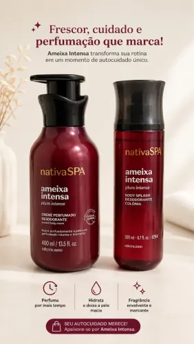 Body splash + hidratante ameixa intensa o Boticário
