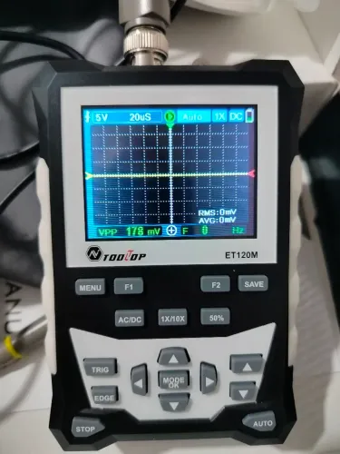Osciloscópio digital portátil 120 MHz
