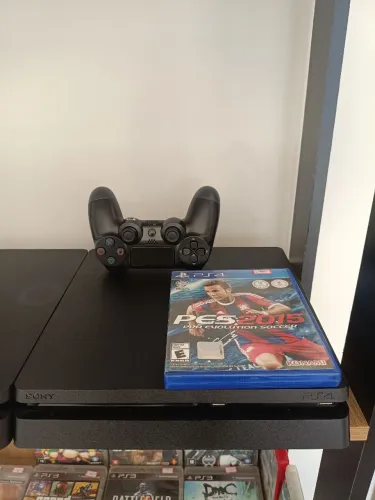 Ps4 slim 1tb 1 controle 1 jogo físico 