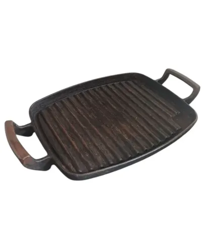 Chapa Grill Retangular Alça de Ferro, marca Panela Mineira