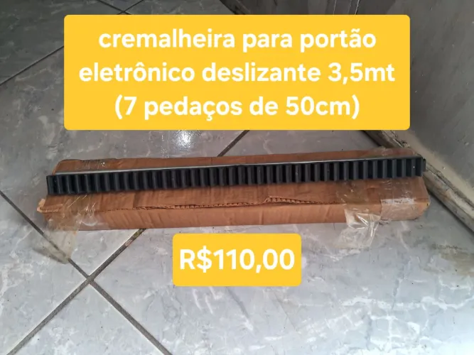 Vende-se cremalheira para portão eletrônico deslizante. 