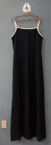 Vestido longo de linho, tamanho G