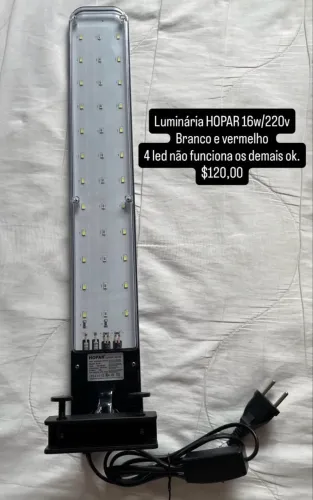 Luminária para aquário 