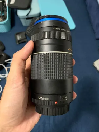 Lente Canon ef 75-300mm f/4-5.6iii ultrasonic com filtro uv
