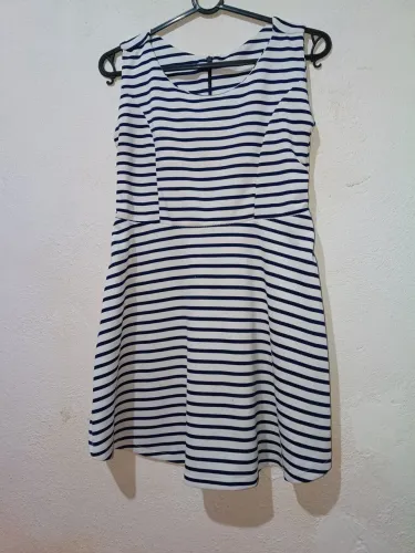 Vestido Listrado Feminino M