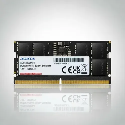 Memória RAM ADATA 8GB DDR5 5600 MHz SoDIMM com alta performance Lacrada