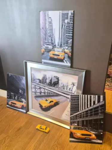 Quadros de Taxi amarelo Ney York