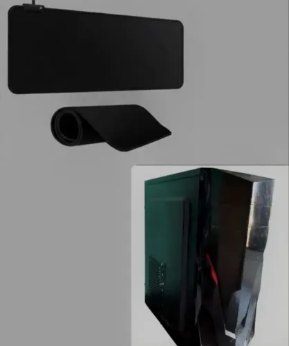 Gabinete e mousepad grande