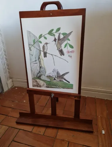 Cavalete de madeira para pintura 