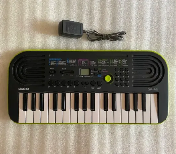 Teclado Casio Sa-46 Antigo 32 Teclas C/ Fonte 110v
