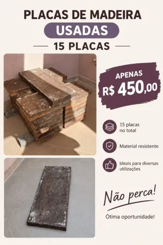Placas de Madeira