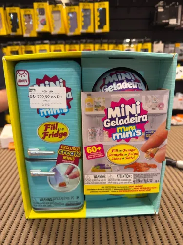 Mini Geladeira Mini Brands Fill the Fridge - Kit Colecionável