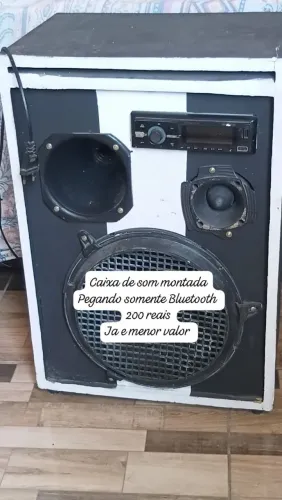 Caixa de som montada pegando somente Bluetooth