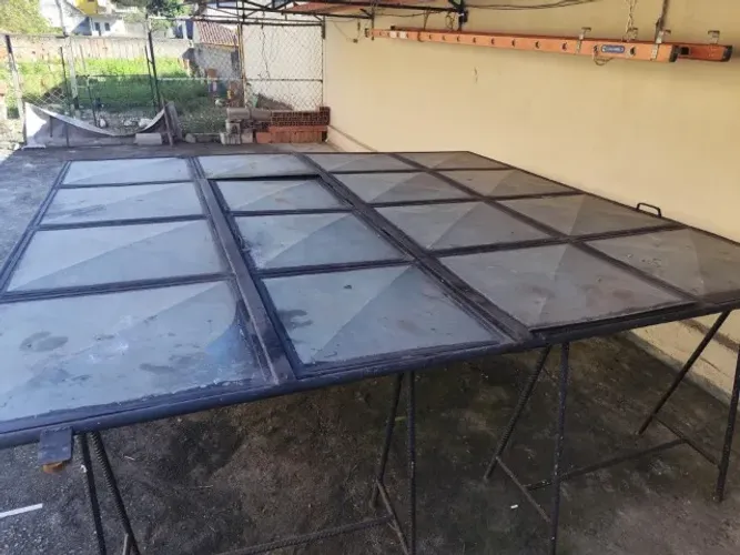 Portão De Correr para Garagem, Galvanizado e Soldado.