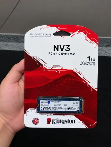 SSD Kingston Nv3 1TB M.2 2280 Nvme lacrado novo Gen4