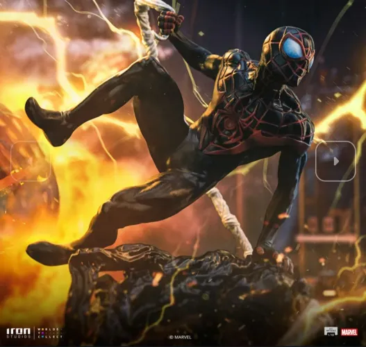 Miles Morales Iron Studios Diorama Spider-man vs Villains