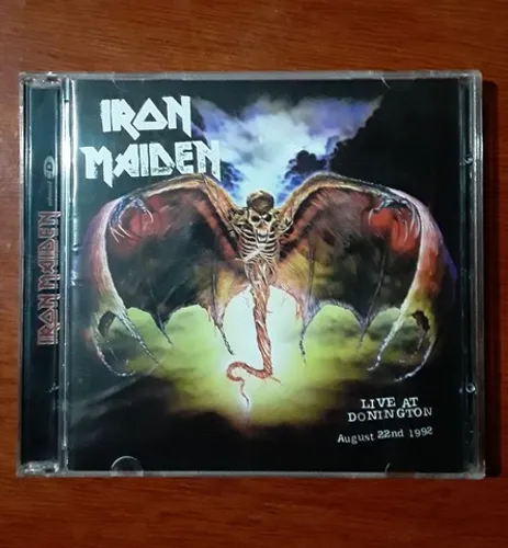 Cd Iron Maiden live donington duplo novo importado europeu uk