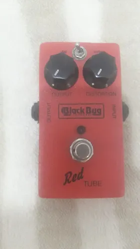 Pedal distorção guitarra Black Bug Red Tube