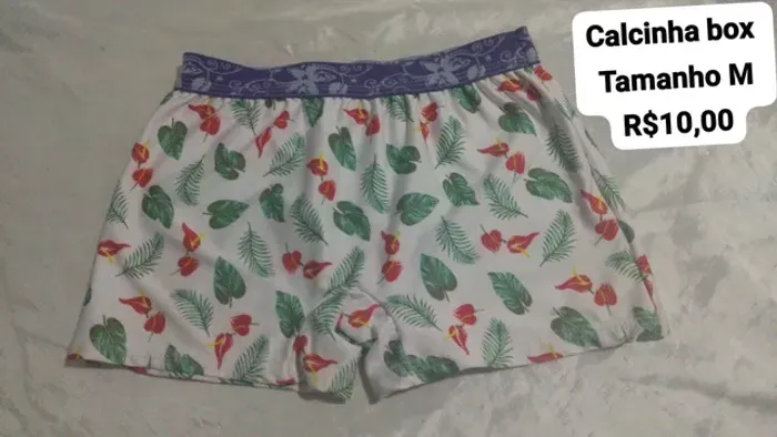 Calcinha box tamanho M 