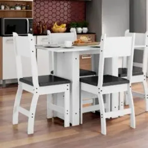 Mesa 4 cadeiras com assento em espuma D11!! Tt8761