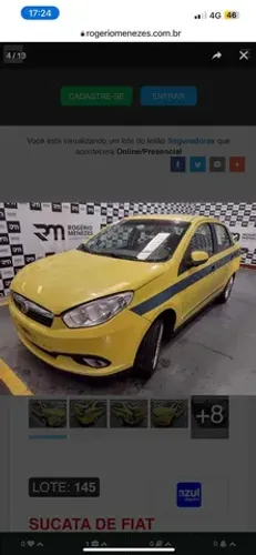 sucata peça fiat gran siena 2015