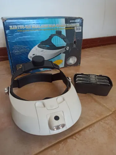 Lupa Cabeça Com Luz Led - Iluminação Profissional 