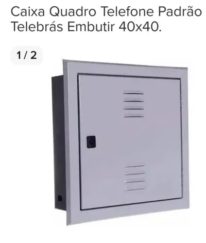 07 unid. Caixa de embutir 40x40cm
