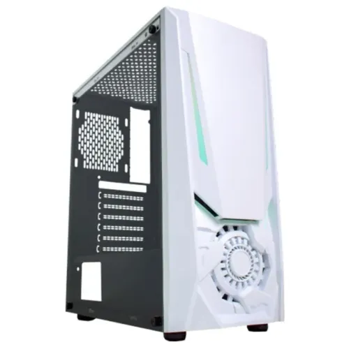 Gabinete Gamer K-Mex Jaeger White Com Led Rgb Frontal ATX, Micro-ATX e Mini-ITX - WZetta