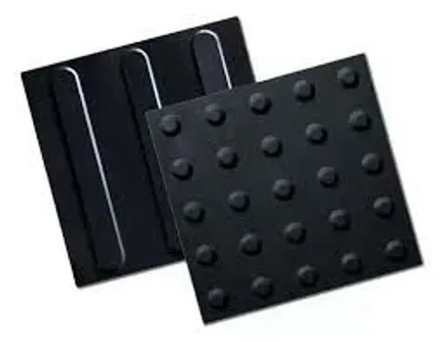 Piso tátil  preto- Compre direto da fábrica 