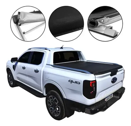 Capota Lona Maritima Ford Ranger Cabine Dupla 2024 Aluminio